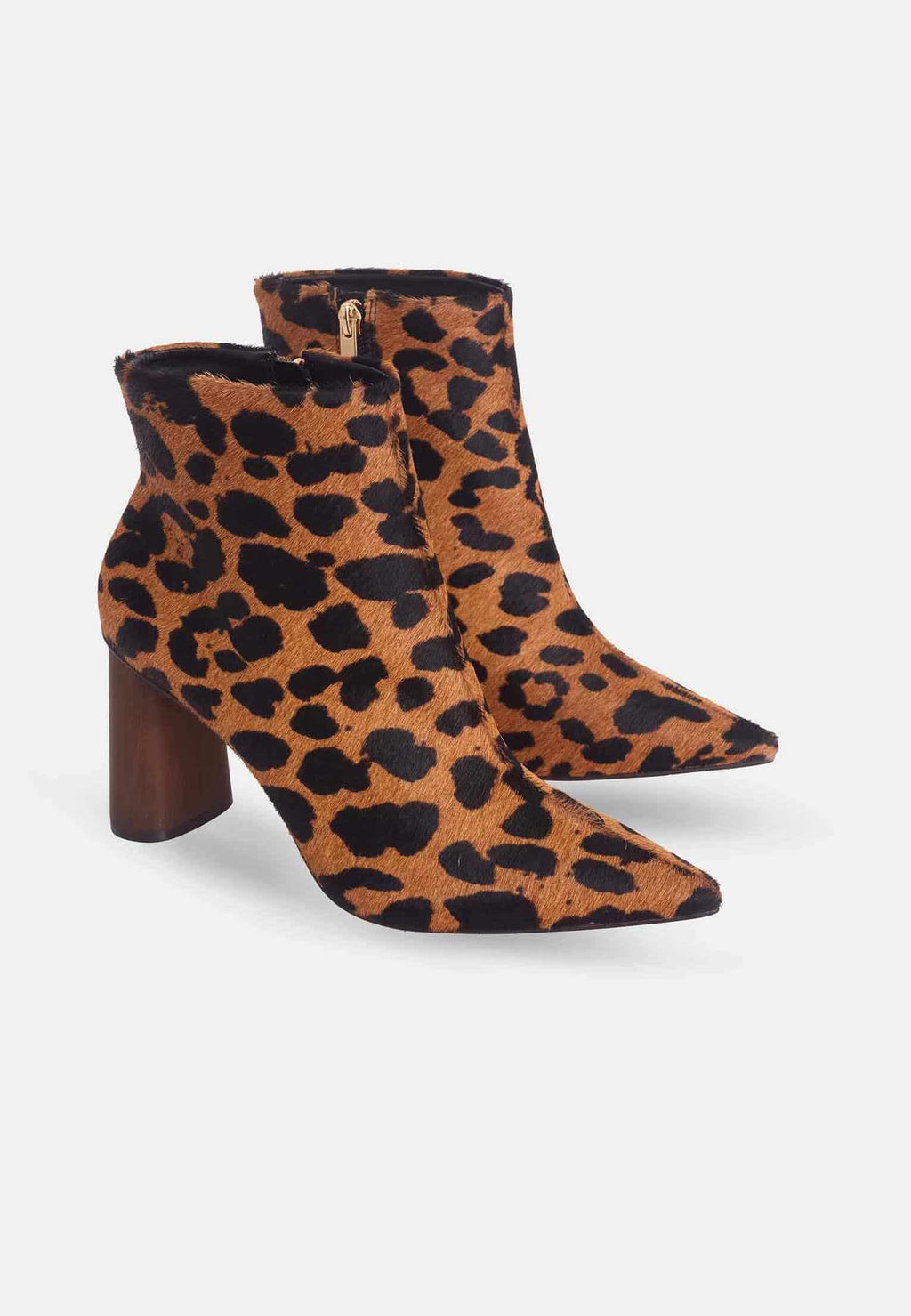 Sapucaia Animal Print Boots – 8.4cm Block Heel Ankle